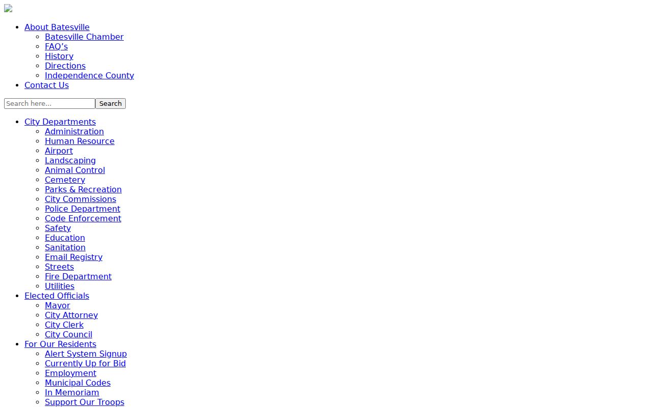 Batesville criminal history police department records page