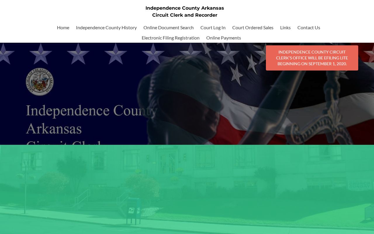 Independence County criminal case records circuit clerk site